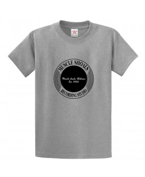 Muscle Shoals Recording Studio Classic Unisex Kids and Adults T-Shirt for Music Lovers